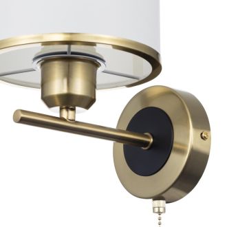 Бра Citilux Alton CL421413, E27, 75 Вт, бронзовый/белый, современный стиль
