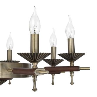 Подвесная люстра Citilux Kaptor CL423183, 8×E14 по 60 Вт, бронзовый