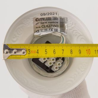 Подвесная люстра Citilux Ровена CL427130, 3×E14 по 60 Вт, белый