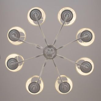 Подвесная люстра Citilux Ровена CL427180, 8×E14 по 60 Вт, белый
