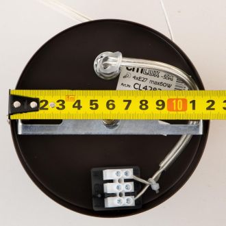 Подвесная люстра Citilux Форма CL428241, 4×E27 по 60 Вт, коричневый/серый