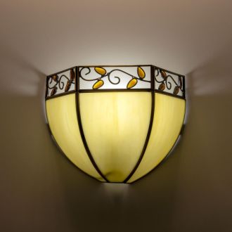 Бра Citilux Шербург CL440411, E27, 75 Вт, бронзовый/бежевый, тиффани стиль
