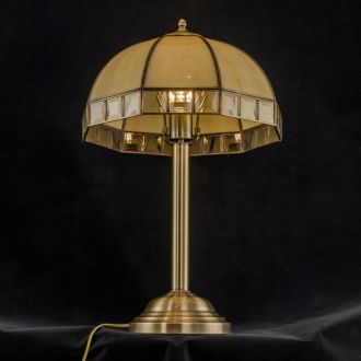 Настольная лампа Citilux Шербург CL440811, E27, 75 Вт, бронзовый/бежевый