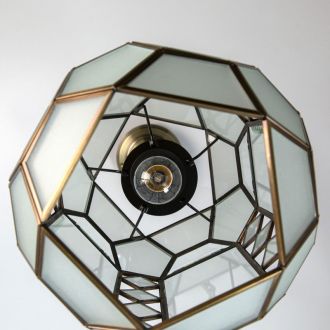 Подвесной светильник Citilux Фасет CL441212, E27, 75 Вт, бронзовый/белый