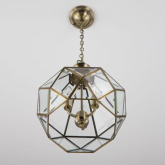 Подвесной светильник Citilux Витра CL442130, 3×E14 по 60 Вт, бронзовый/прозрачный