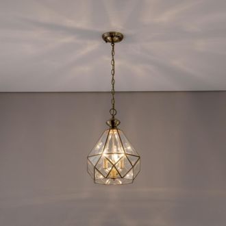 Подвесной светильник Citilux Витра CL442130, 3×E14 по 60 Вт, бронзовый/прозрачный