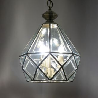 Подвесной светильник Citilux Витра CL442130, 3×E14 по 60 Вт, бронзовый/прозрачный