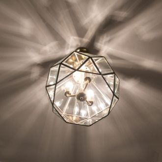 Подвесной светильник Citilux Витра CL442130, 3×E14 по 60 Вт, бронзовый/прозрачный