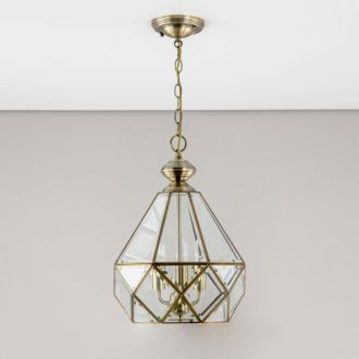 Подвесной светильник Citilux Витра CL442130, 3×E14 по 60 Вт, бронзовый/прозрачный