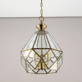 Подвесной светильник Citilux Витра CL442130, 3×E14 по 60 Вт, бронзовый/прозрачный