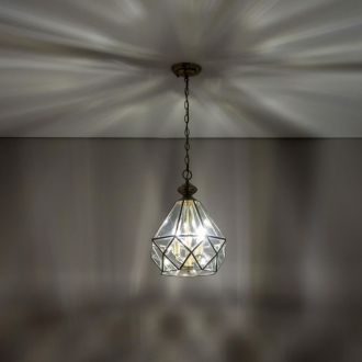 Подвесной светильник Citilux Витра CL442130, 3×E14 по 60 Вт, бронзовый/прозрачный