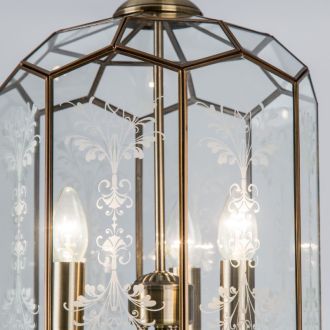 Подвесной светильник Citilux Витра CL442230, 3×E14 по 60 Вт, бронзовый/прозрачный