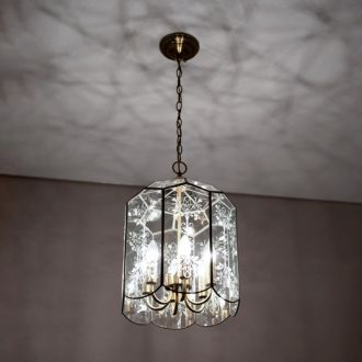 Подвесной светильник Citilux Витра CL442260, 6×E14 по 60 Вт, бронзовый/прозрачный