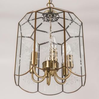 Подвесной светильник Citilux Витра CL442260, 6×E14 по 60 Вт, бронзовый/прозрачный