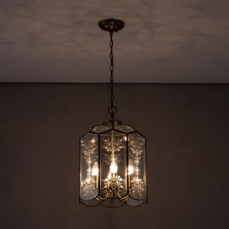 Подвесной светильник Citilux Витра CL442260, 6×E14 по 60 Вт, бронзовый/прозрачный