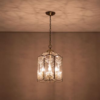 Подвесной светильник Citilux Витра CL442260, 6×E14 по 60 Вт, бронзовый/прозрачный