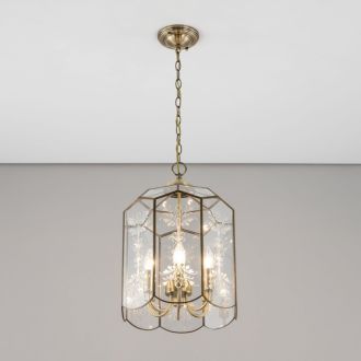 Подвесной светильник Citilux Витра CL442260, 6×E14 по 60 Вт, бронзовый/прозрачный