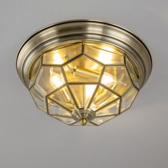 Накладной светильник Citilux Витра CL442530, 3×E14 по 60 Вт, бронзовый/прозрачный