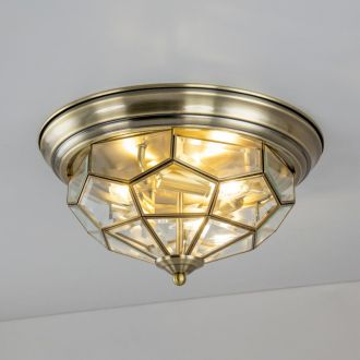 Накладной светильник Citilux Витра CL442530, 3×E14 по 60 Вт, бронзовый/прозрачный