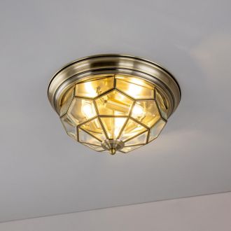 Накладной светильник Citilux Витра CL442530, 3×E14 по 60 Вт, бронзовый/прозрачный