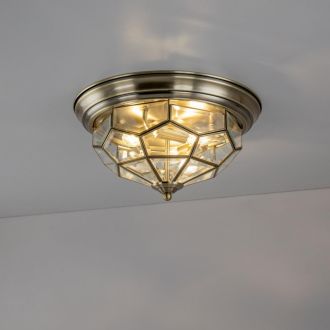Накладной светильник Citilux Витра CL442530, 3×E14 по 60 Вт, бронзовый/прозрачный