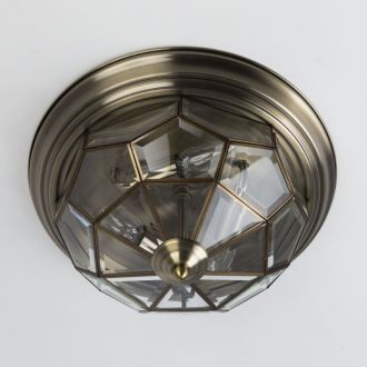 Накладной светильник Citilux Витра CL442530, 3×E14 по 60 Вт, бронзовый/прозрачный