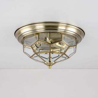 Накладной светильник Citilux Витра CL442530, 3×E14 по 60 Вт, бронзовый/прозрачный