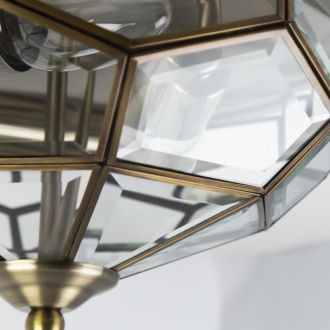 Накладной светильник Citilux Витра CL442530, 3×E14 по 60 Вт, бронзовый/прозрачный