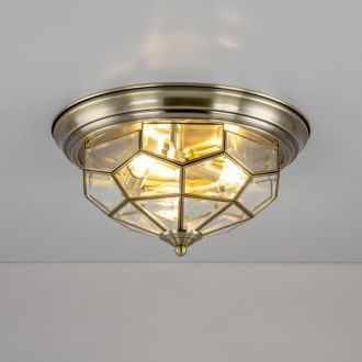 Накладной светильник Citilux Витра CL442530, 3×E14 по 60 Вт, бронзовый/прозрачный