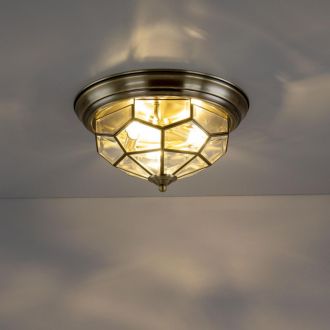 Накладной светильник Citilux Витра CL442530, 3×E14 по 60 Вт, бронзовый/прозрачный