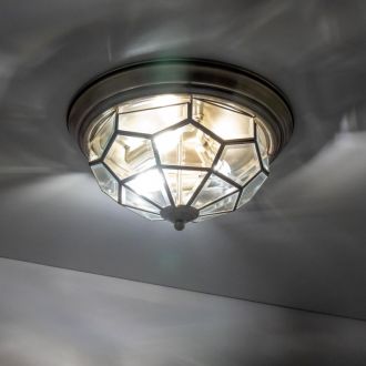 Накладной светильник Citilux Витра CL442530, 3×E14 по 60 Вт, бронзовый/прозрачный