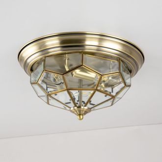 Накладной светильник Citilux Витра CL442530, 3×E14 по 60 Вт, бронзовый/прозрачный