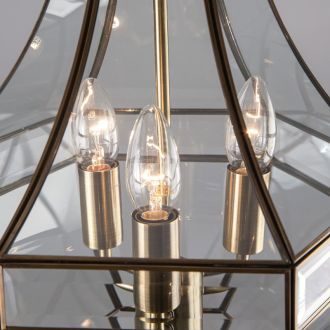 Подвесной светильник Citilux Гера CL444130, 3×E14 по 60 Вт, бронзовый/прозрачный