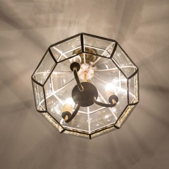 Подвесной светильник Citilux Гера CL444230, 3×E14 по 60 Вт, коричневый/прозрачный