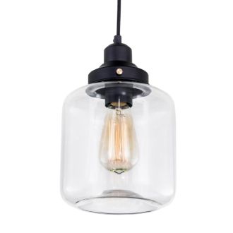 Подвесной светильник Citilux Эдисон CL450206, E27, 60 Вт, черный/прозрачный