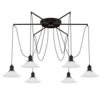 Подвесной светильник Citilux Эдисон CL451262, 6×E27 по 75 Вт, коричневый