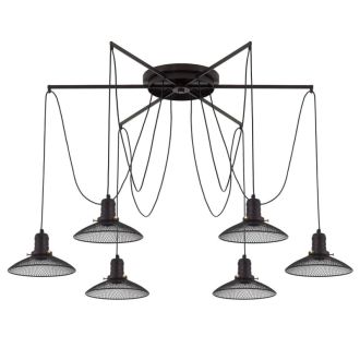 Подвесной светильник Citilux Эдисон CL451262, 6×E27 по 75 Вт, коричневый