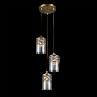 Подвесной светильник Citilux Эмир CL467033, 3×E27 по 75 Вт, бронзовый/прозрачный