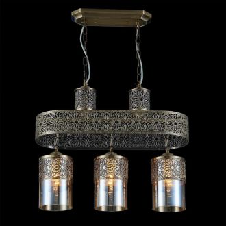 Подвесная люстра Citilux Эмир CL467233, 3×E27 по 75 Вт, бронзовый/прозрачный