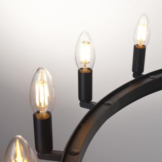 Подвесная люстра Citilux Смитсон CL470112, 12×E14 по 60 Вт, коричневый