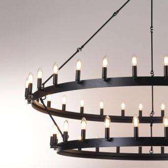 Подвесная люстра Citilux Смитсон CL470254, 54×E14 по 60 Вт, коричневый