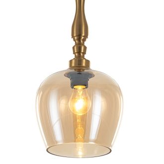 Подвесной светильник Citilux Nort CL475011, E27, 40 Вт, бронзовый/янтарный