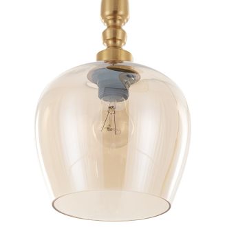 Подвесной светильник Citilux Nort CL475012, 3×E27 по 40 Вт, бронзовый/янтарный