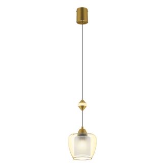 Подвесной светильник Citilux Nort CL475021, E27, 42 Вт, бронзовый/янтарный