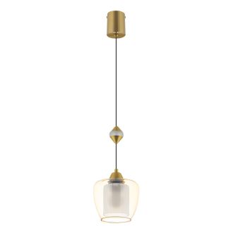 Подвесной светильник Citilux Nort CL475021, E27, 42 Вт, бронзовый/янтарный
