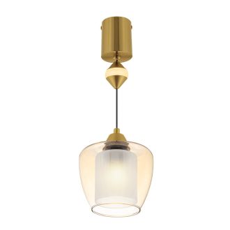 Подвесной светильник Citilux Nort CL475021, E27, 42 Вт, бронзовый/янтарный