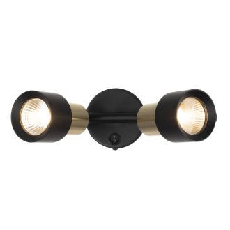 Спот Citilux Sat CL505621, 2×GU10 по 50 Вт, черный, современный стиль