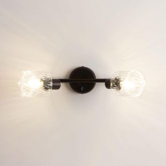 Спот Citilux Артик CL510525, 2×E14 по 40 Вт, коричневый/прозрачный