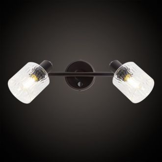 Спот Citilux Артик CL510525, 2×E14 по 40 Вт, коричневый/прозрачный