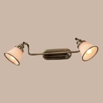 Спот Citilux Прованс CL511523, 2×E14 по 60 Вт, бронзовый/белый